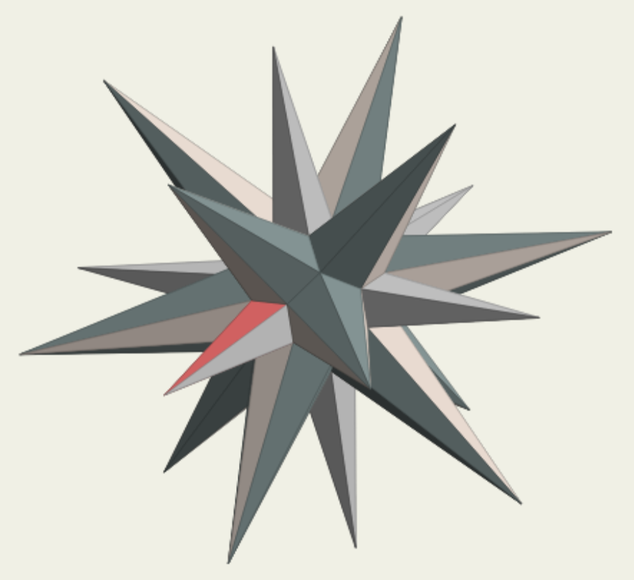 [a stellated
  near-miss solid]